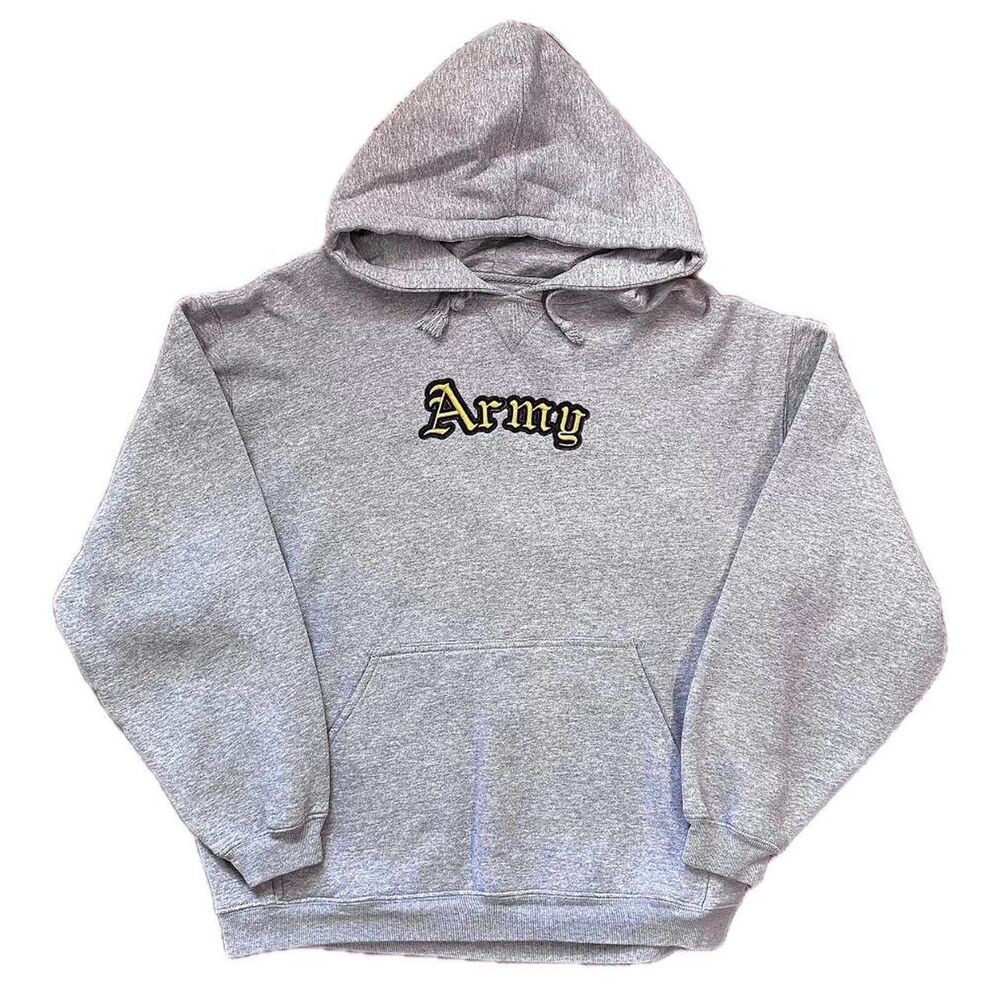 Vintage US Army Old English Embroidered Hoodie